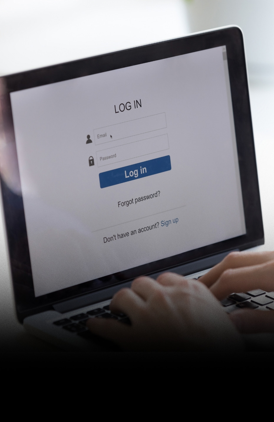Customer Login Page Image